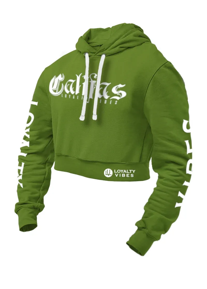 Loyalty Vibes Califas Cropped Hoodie