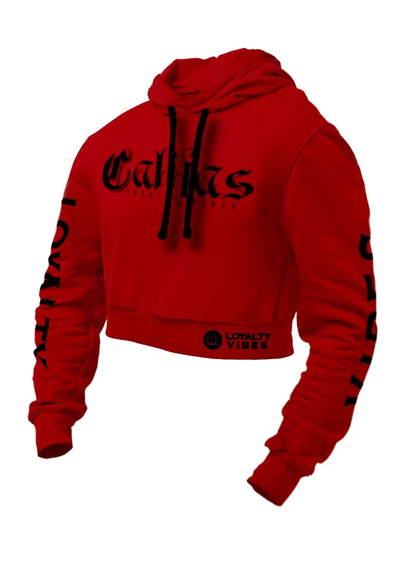 Loyalty Vibes Califas Cropped Hoodie