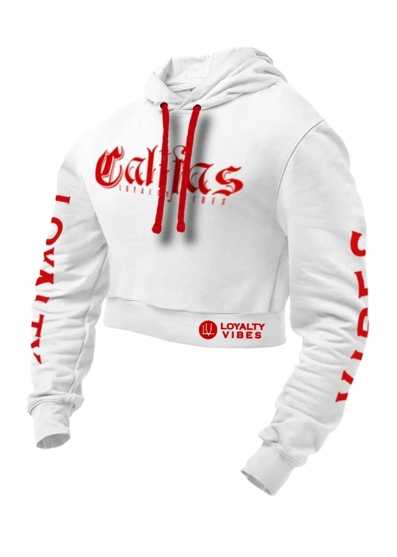 Loyalty Vibes Califas Cropped Hoodie