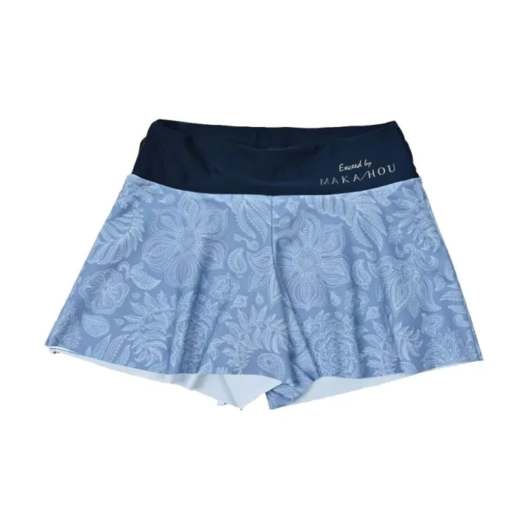 Maka-Hou Women Summer Shorts-NAVY LEAF (Japanese Brand)