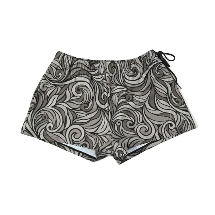 Maka-Hou Women Water Shorts-BLACK WAVE (Japanese Brand)