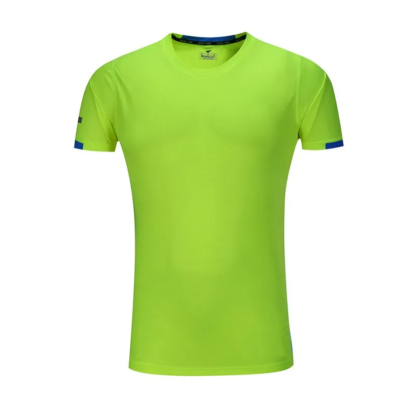 Men Running T-Shirts Quick Dry Compression Gym Fitness Jogging Sports Short Sleeve Tops Soccer Sportswear Male Jersey Breathable