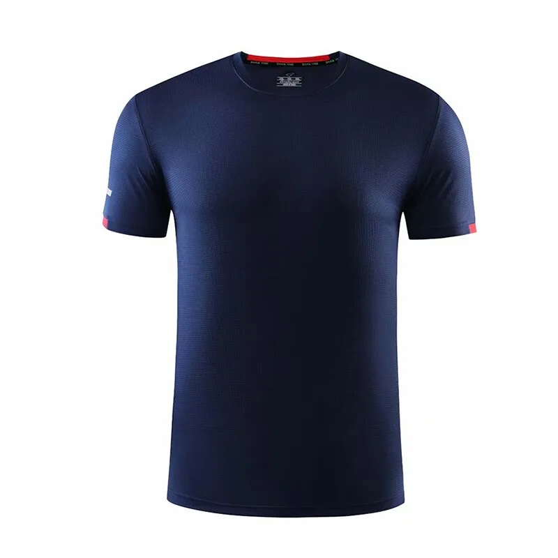 Men Running T-Shirts Quick Dry Compression Gym Fitness Jogging Sports Short Sleeve Tops Soccer Sportswear Male Jersey Breathable