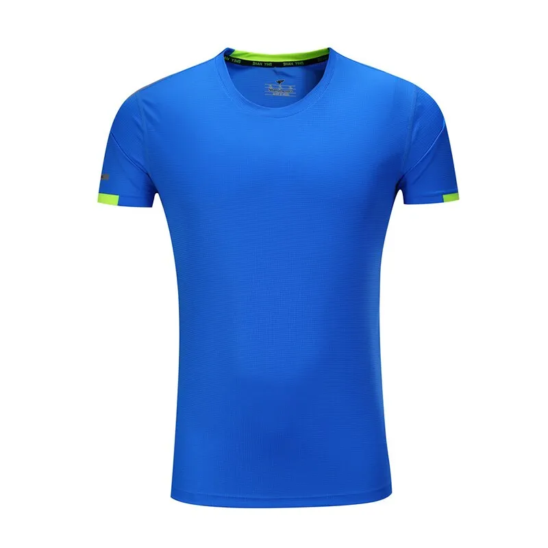 Men Running T-Shirts Quick Dry Compression Gym Fitness Jogging Sports Short Sleeve Tops Soccer Sportswear Male Jersey Breathable