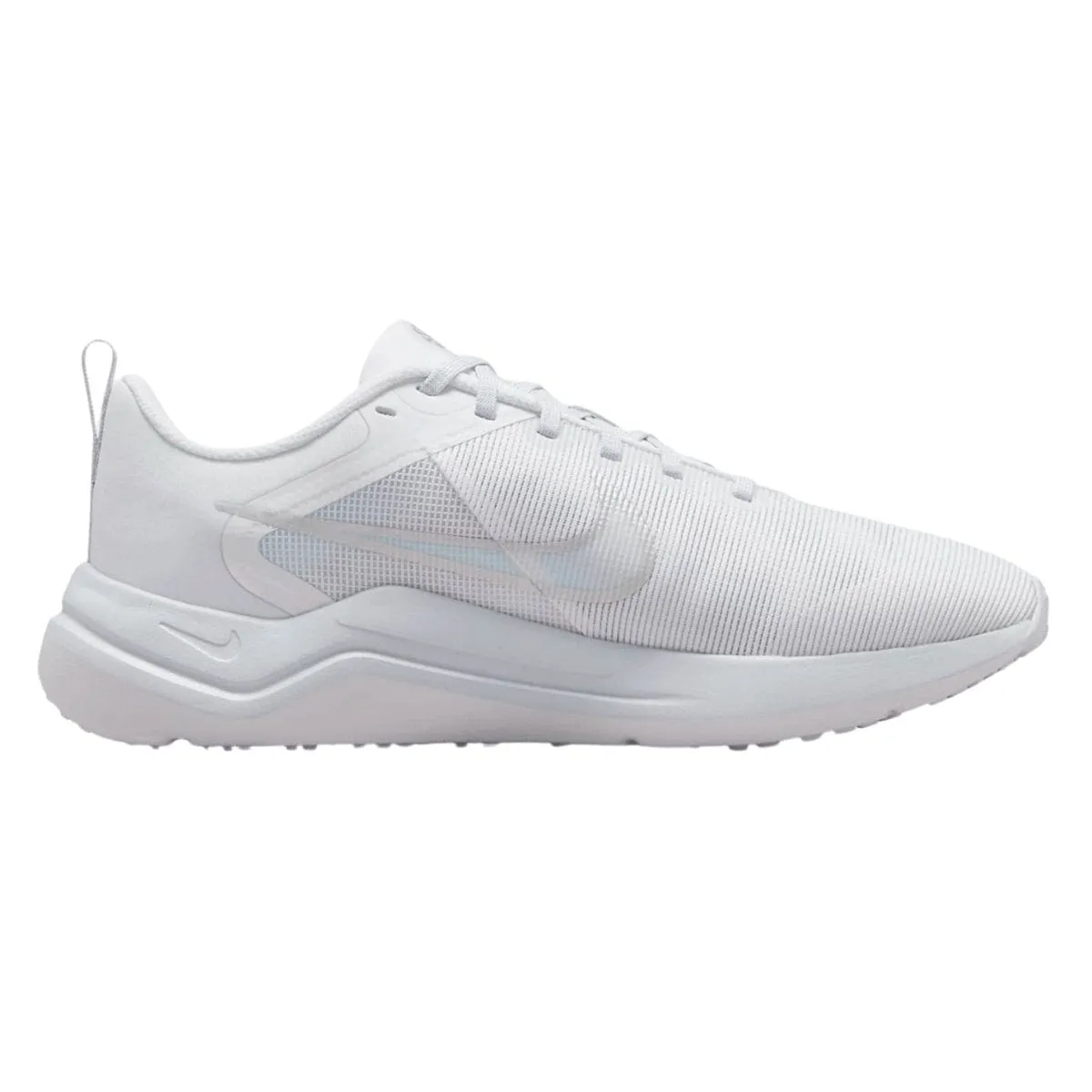 NIKE WOMEN'S DOWNSHIFTER 12 TRIPLE WHITE ROAD RUNNING SHOES