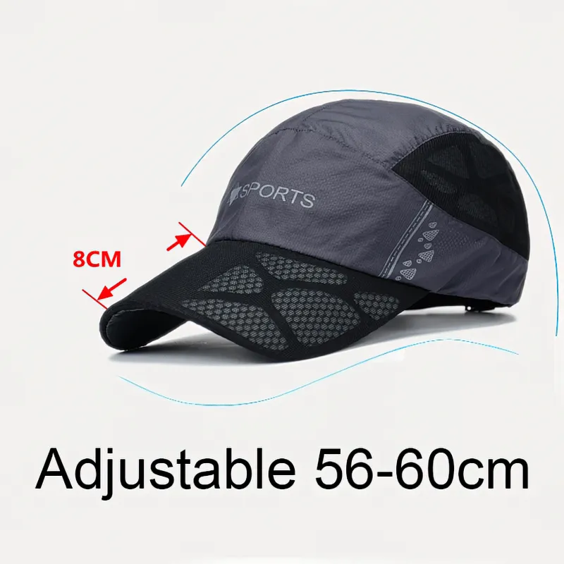 Outdoor Thin Breathable Quick Drying Sports Baseball Cap - SF0771