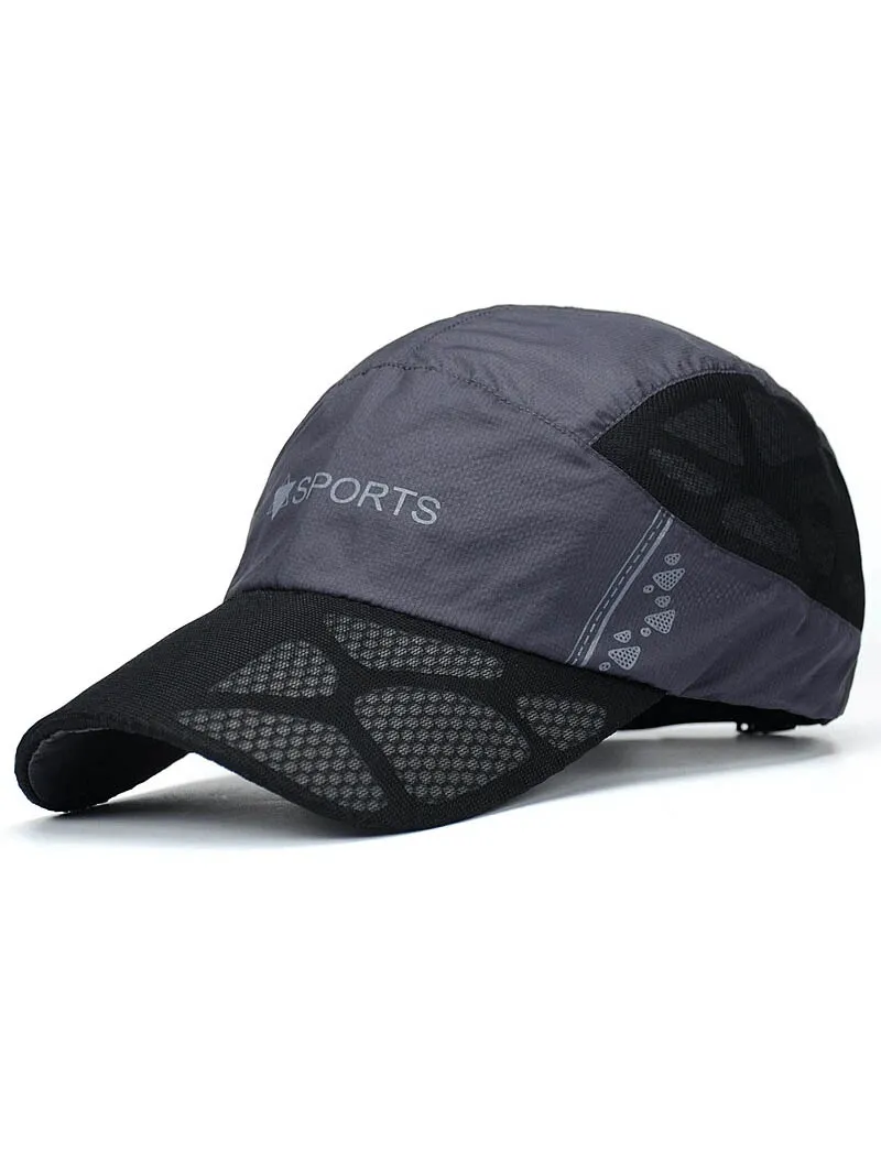 Outdoor Thin Breathable Quick Drying Sports Baseball Cap - SF0771