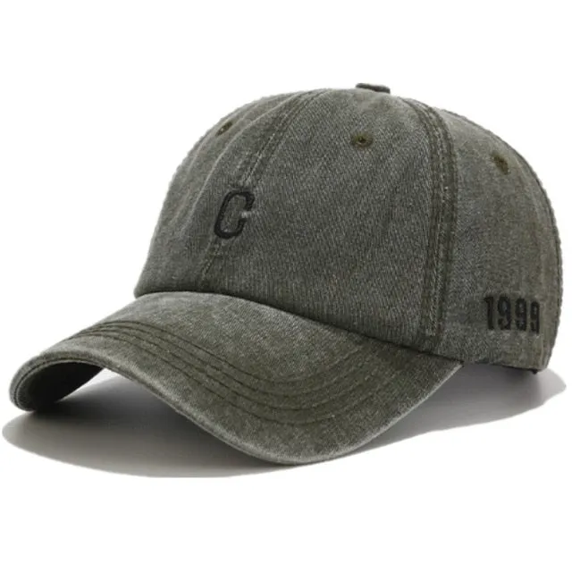 Plain Color Washed Cotton Trucker Baseball Adjustable Snapback Cap