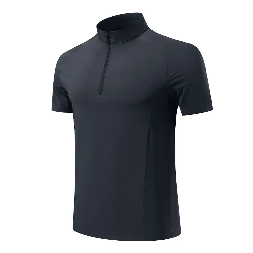 Quick Dry Men’s Zippered Neck Sports T-Shirt - SF2170