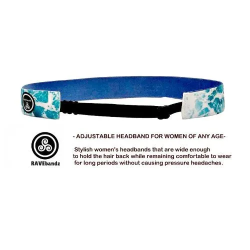 RAVEbandz Adjustable Headbands - Field Hockey  (Hustle Hit & Never Quit)