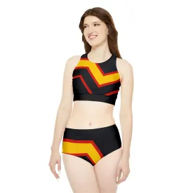 Rubber Pride Flag Sporty Bikini Set