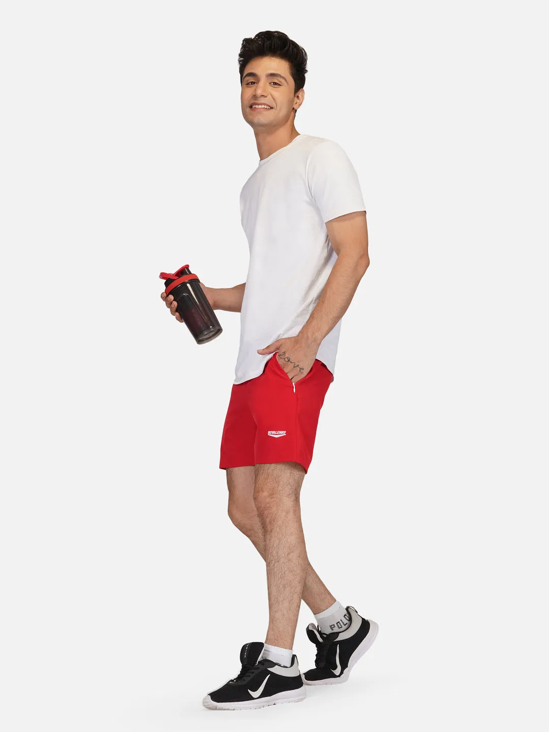 Shorts Sportswear Apparel Men NS Lycra Red RWM1007