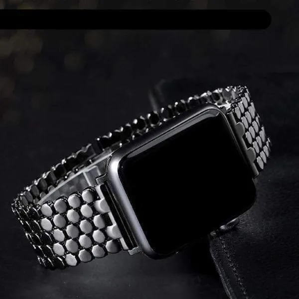 Silver Apple Watch Band Series Women's Steel Bracelet Strap