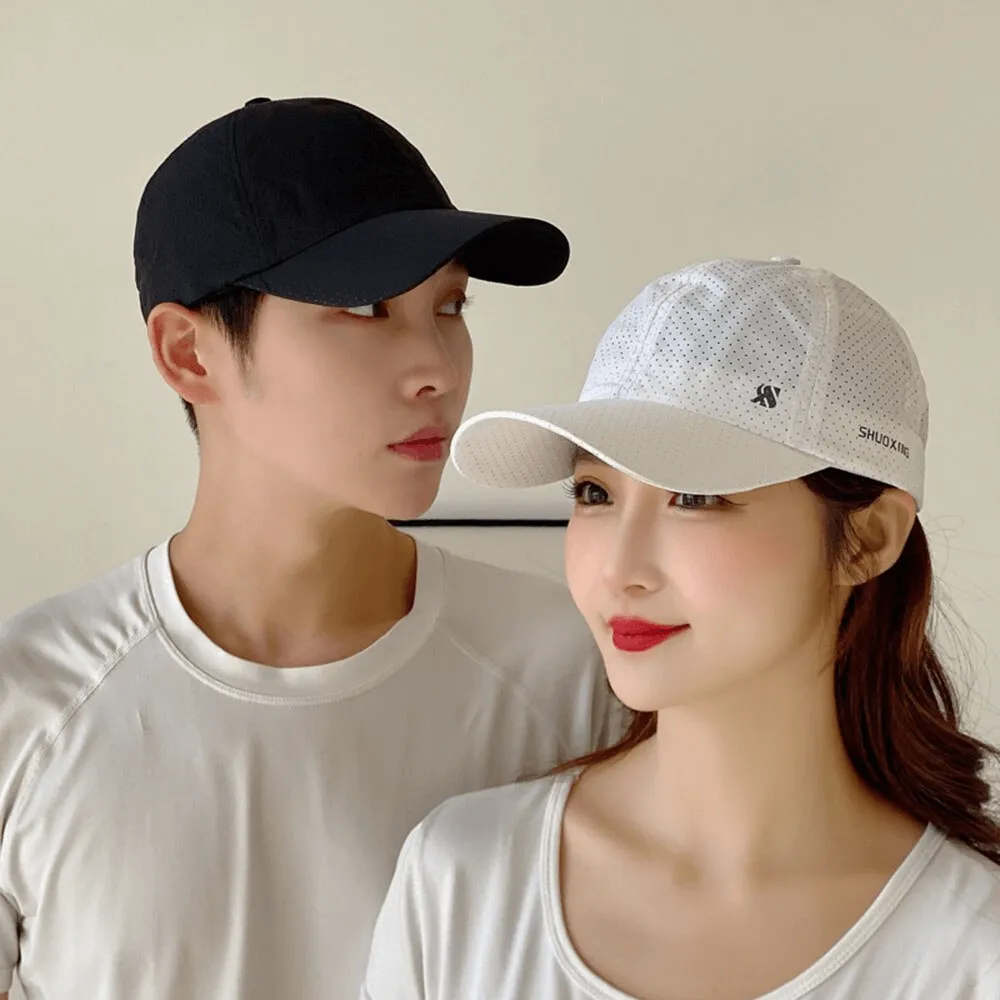 Solid Color Breathable Mesh Baseball Cap / Outdoor Sports Sun Visor - SF1371