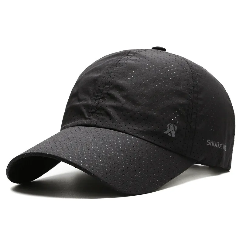 Solid Color Breathable Mesh Baseball Cap / Outdoor Sports Sun Visor - SF1371