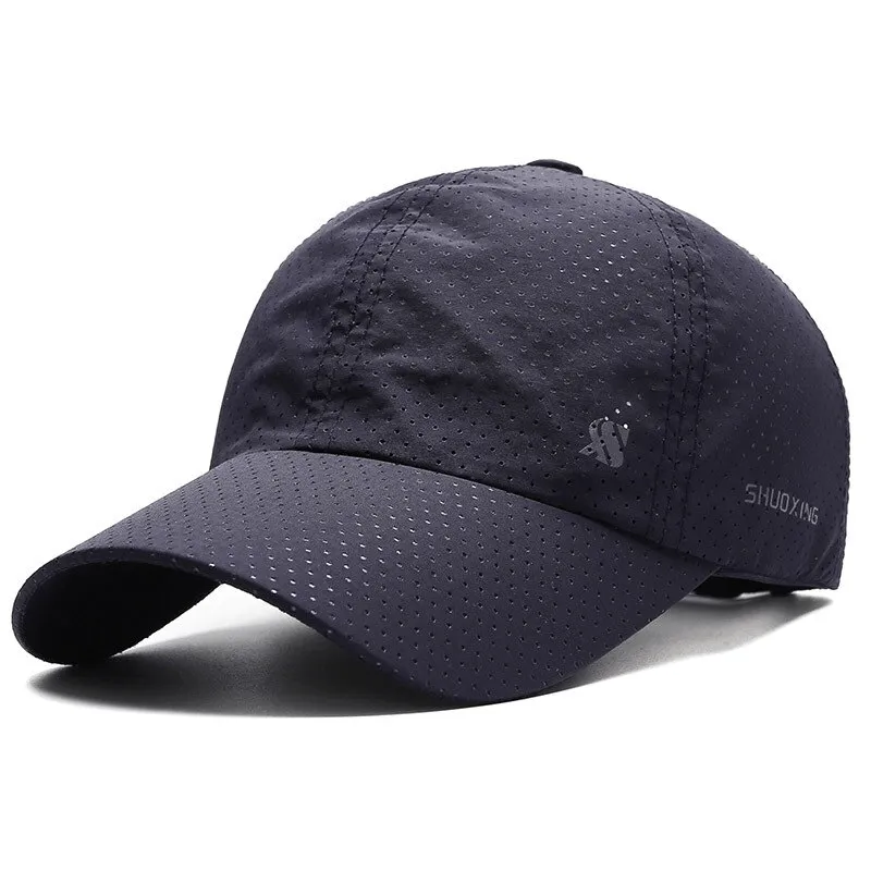 Solid Color Breathable Mesh Baseball Cap / Outdoor Sports Sun Visor - SF1371