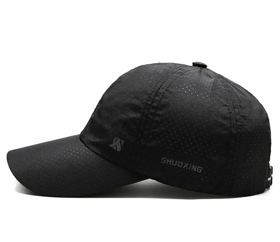 Solid Color Breathable Mesh Baseball Cap / Outdoor Sports Sun Visor - SF1371