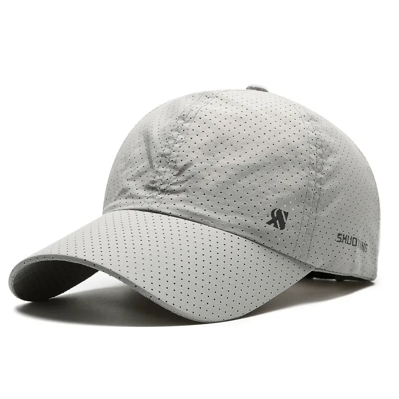 Solid Color Breathable Mesh Baseball Cap / Outdoor Sports Sun Visor - SF1371