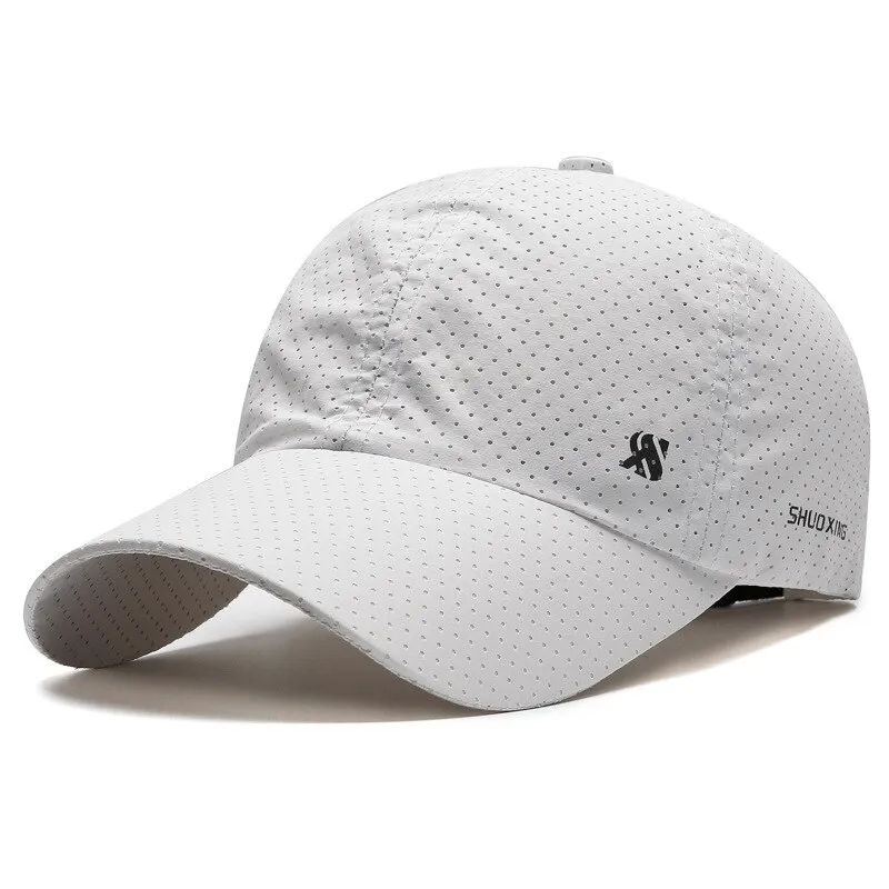 Solid Color Breathable Mesh Baseball Cap / Outdoor Sports Sun Visor - SF1371