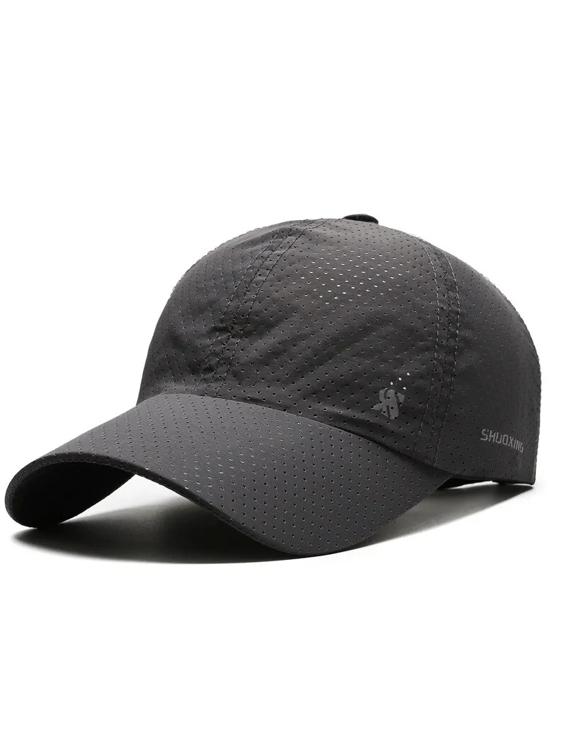 Solid Color Breathable Mesh Baseball Cap / Outdoor Sports Sun Visor - SF1371