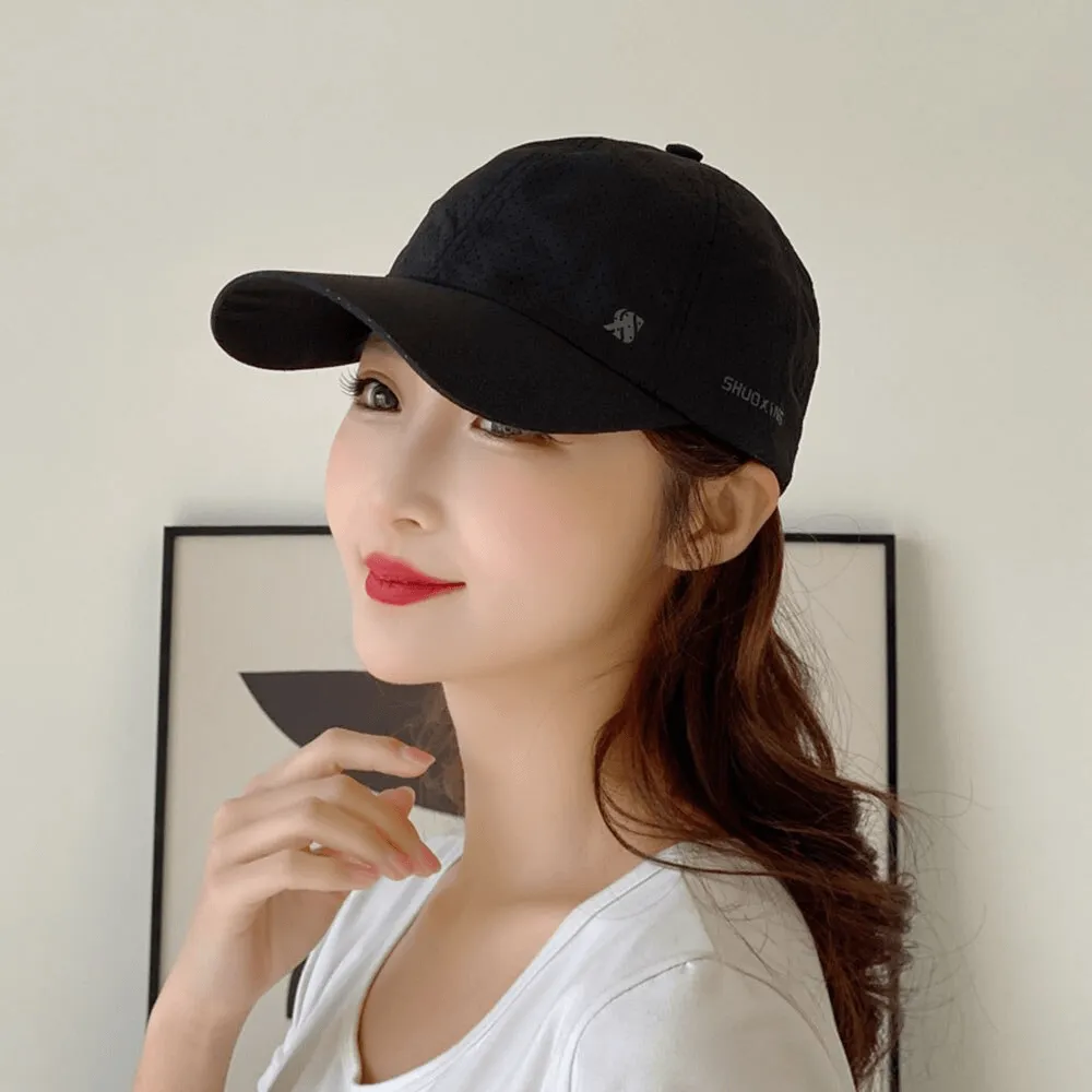 Solid Color Breathable Mesh Baseball Cap / Outdoor Sports Sun Visor - SF1371