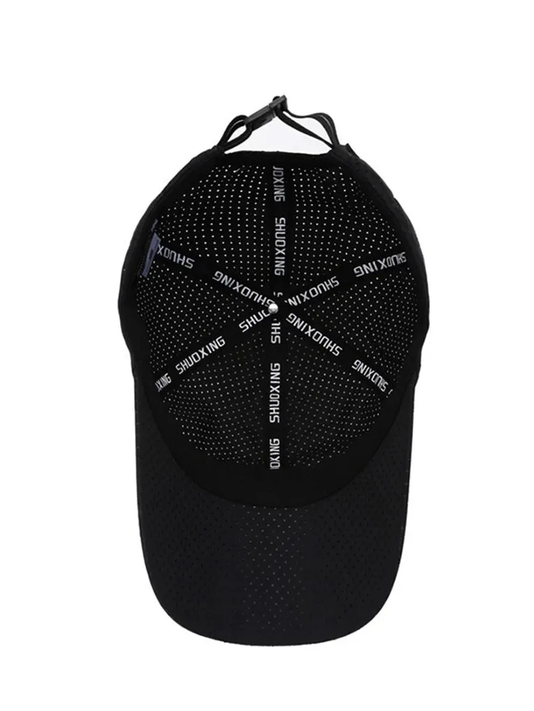 Solid Color Breathable Mesh Baseball Cap / Outdoor Sports Sun Visor - SF1371