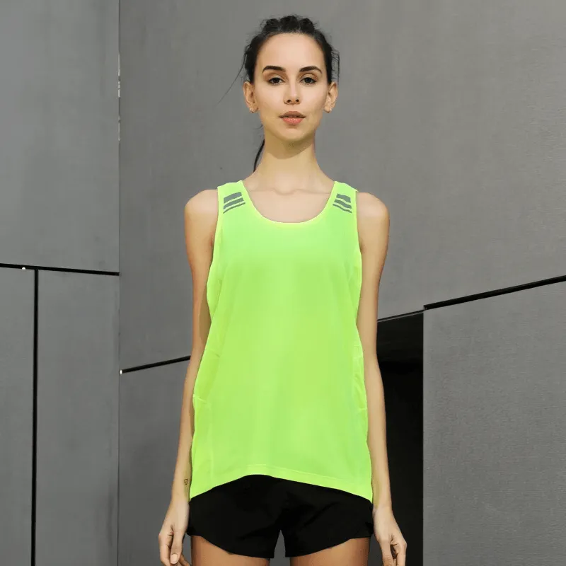 Solid Color Loose Tank Top For Women / Running Sports Sleeveless Tank - SF0027