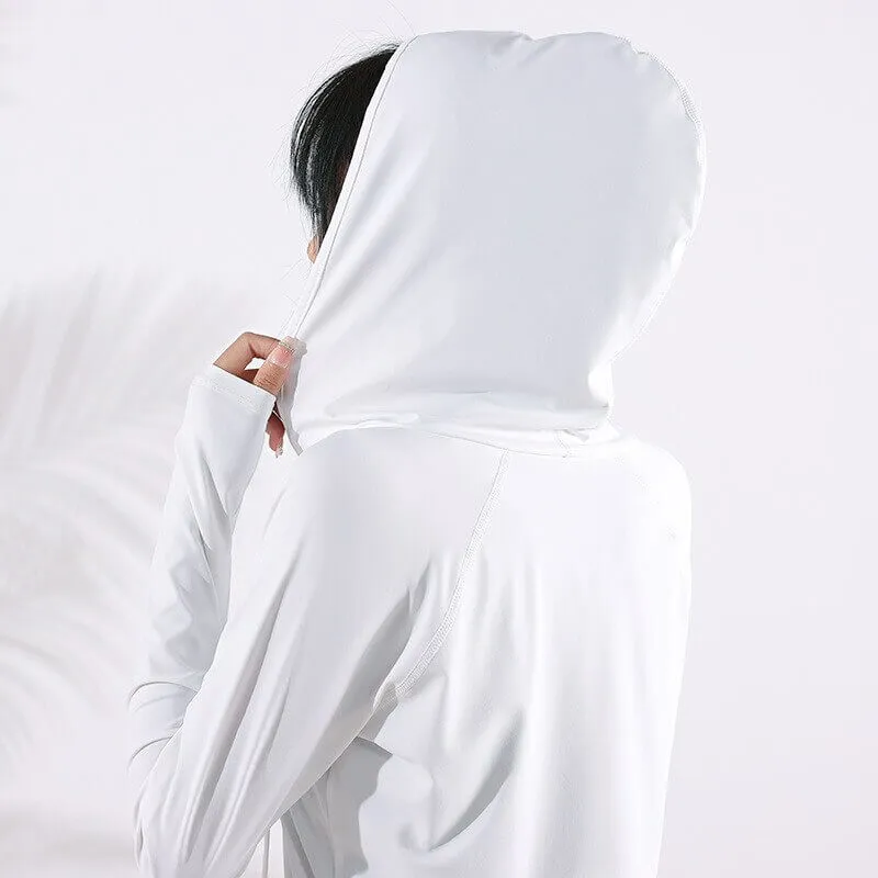 Sports Loose Hooded Sweatshirt for Women / Fitness Clothes - SF1223