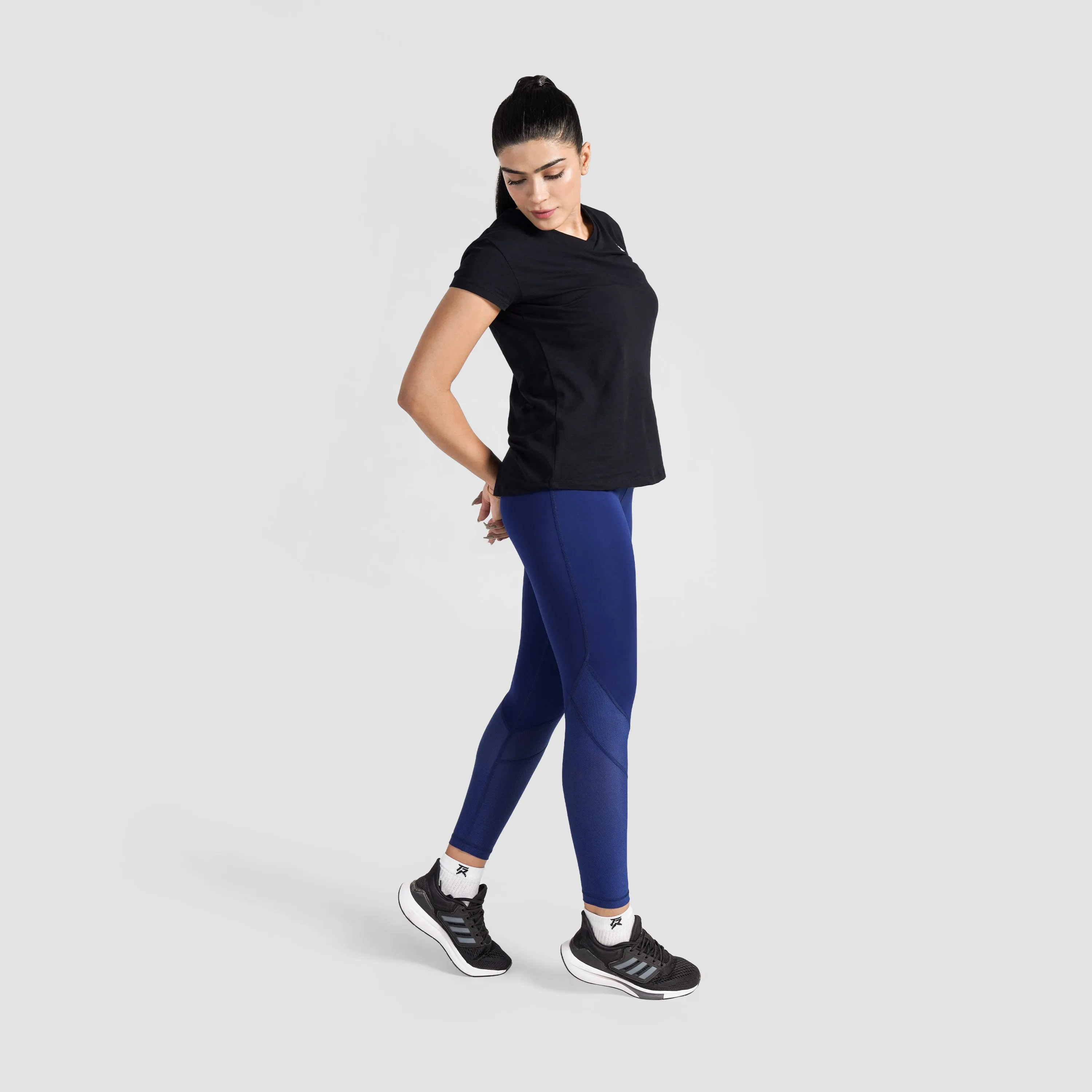 Stretch Net Leggings (Navy)