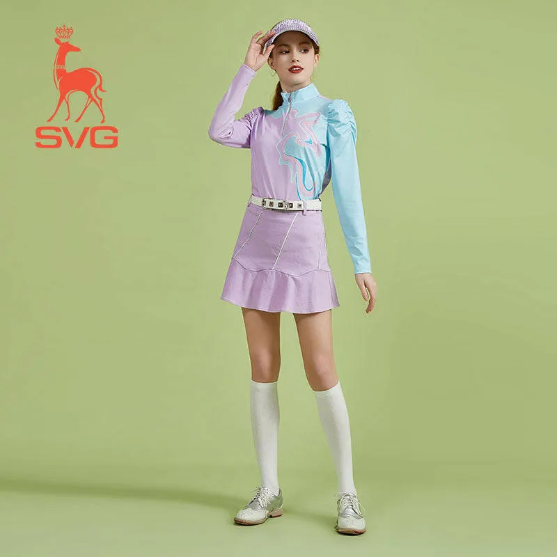 SVG Golf Women's Light Purple A-Line Sports Skort