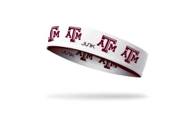 Texas A&M University: Logo White Headband