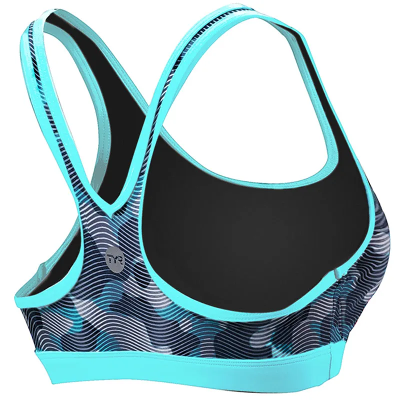 TYR - Women’s Lyn Racerback-Lavare - Grey/Mint