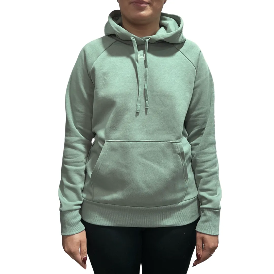 Under Armour Womens Hoodie Rival Fleece Silica Green/White