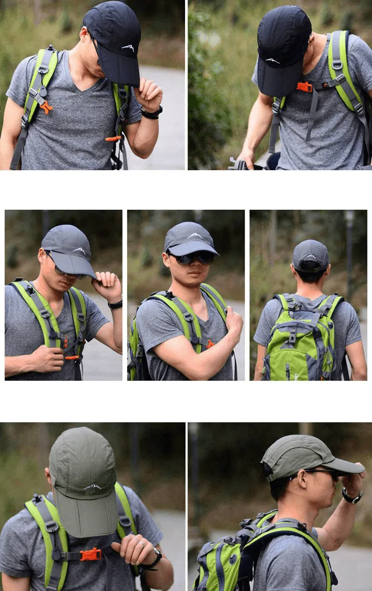 Unisex Foldable Waterproof Outdoor Sports Baseball Cap - SF0906