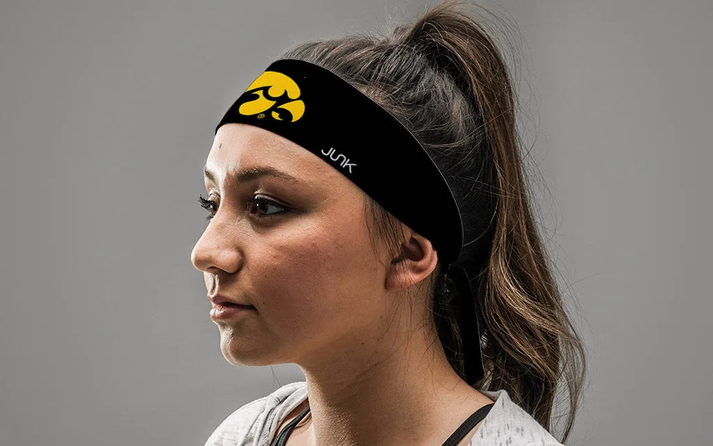 University of Iowa: Tiger Hawk Black Tie Headband