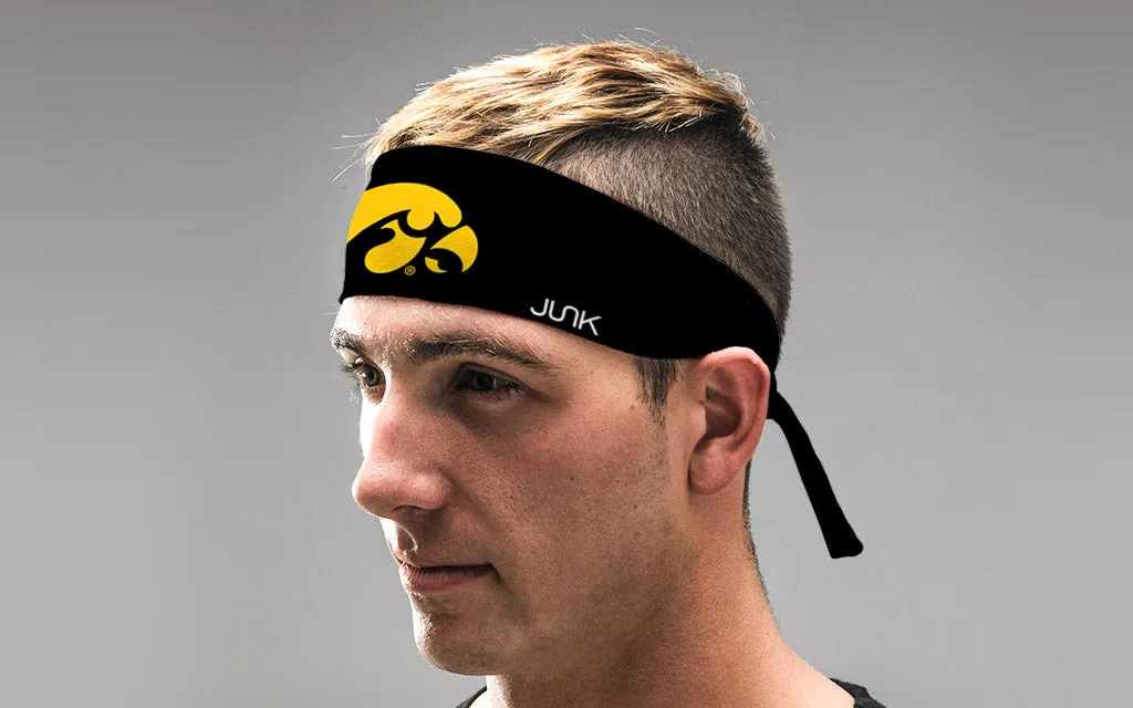 University of Iowa: Tiger Hawk Black Tie Headband