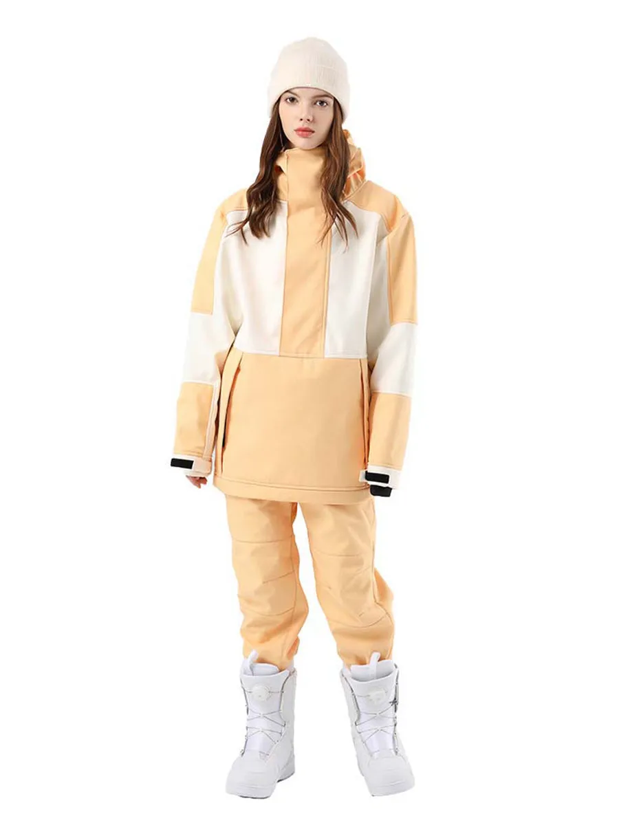 Women Hooded Ski Jacket & Jogger Pants Set