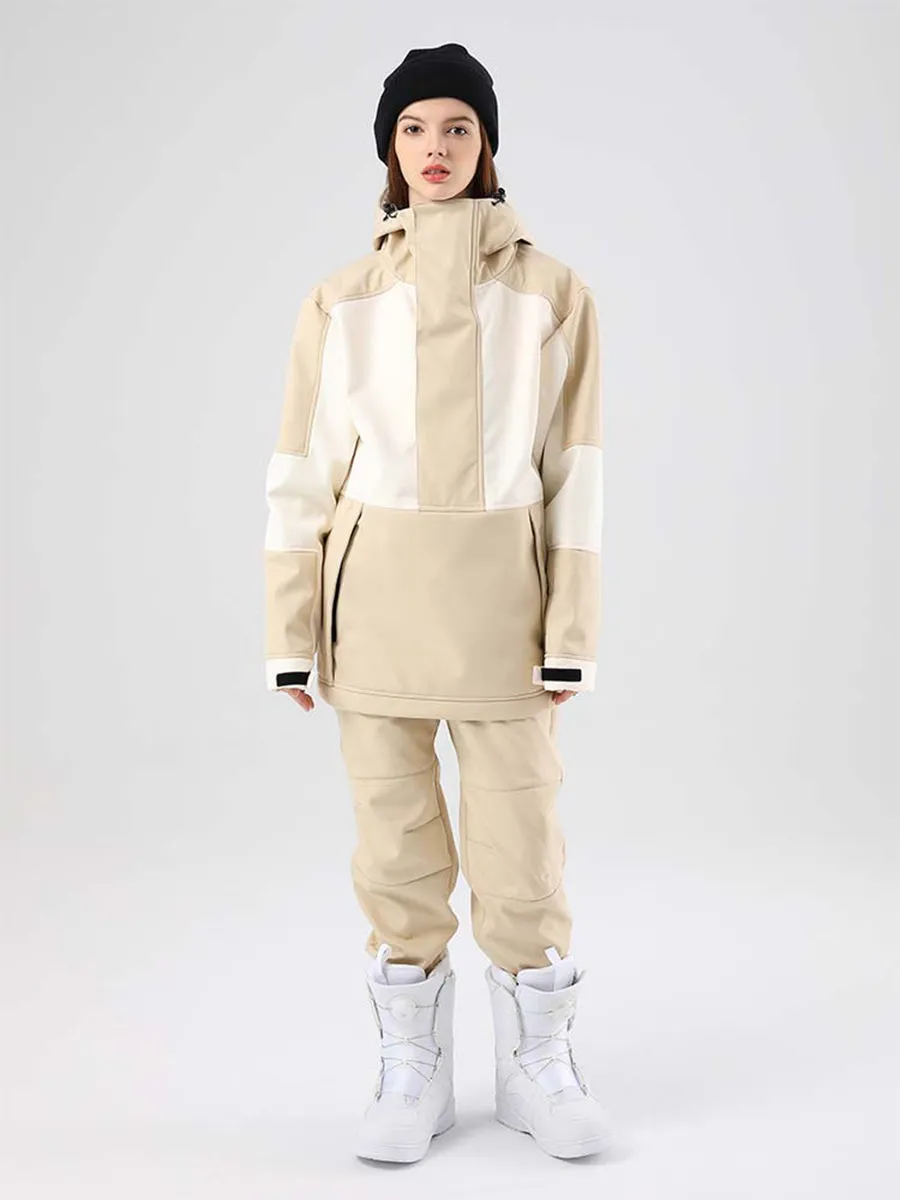 Women Hooded Ski Jacket & Jogger Pants Set