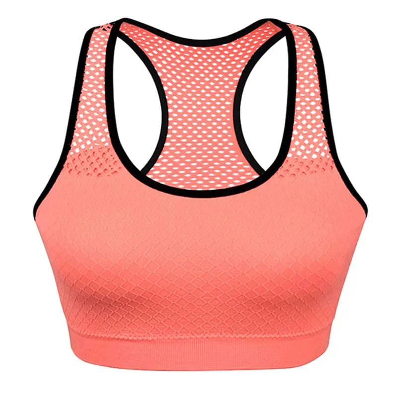 Women's Seamless Yoga Top / Sports Cropped Bra / Quick Dry Mesh Top - SF0032