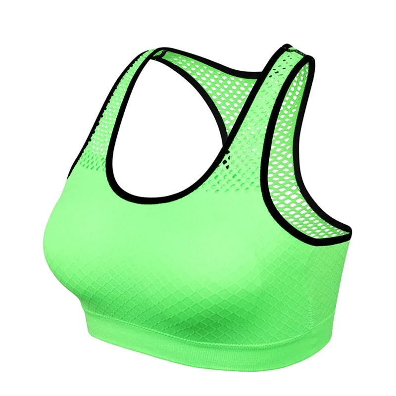 Women's Seamless Yoga Top / Sports Cropped Bra / Quick Dry Mesh Top - SF0032