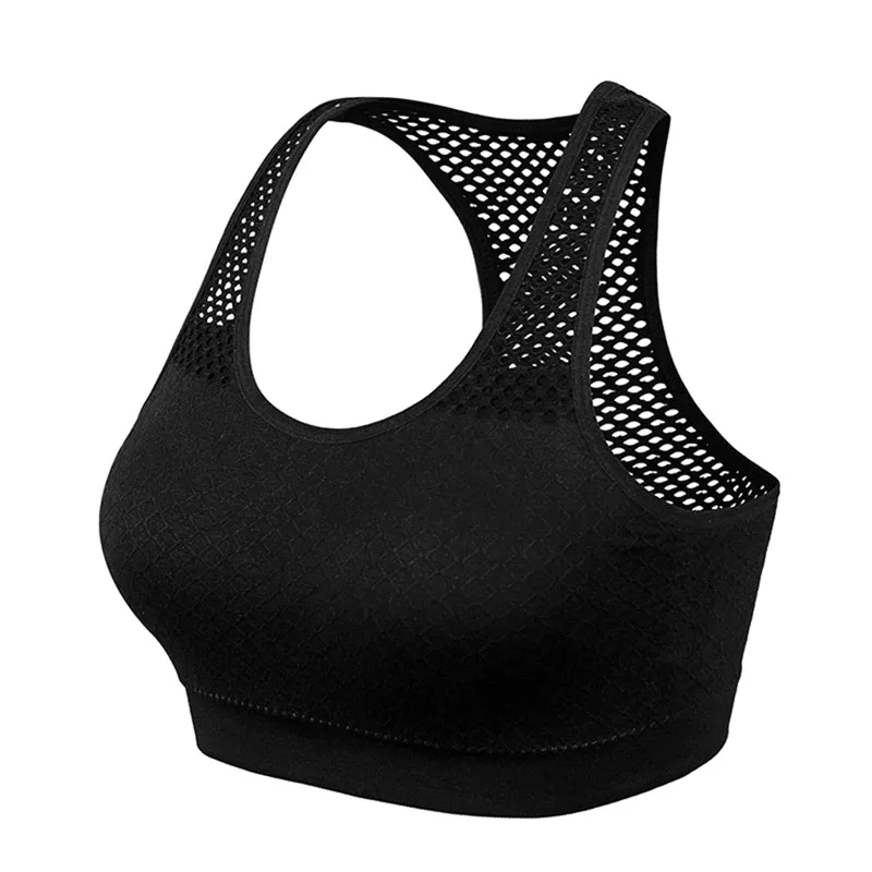 Women's Seamless Yoga Top / Sports Cropped Bra / Quick Dry Mesh Top - SF0032