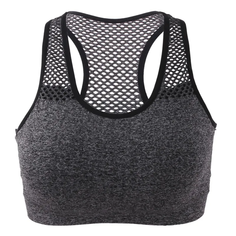 Women's Seamless Yoga Top / Sports Cropped Bra / Quick Dry Mesh Top - SF0032