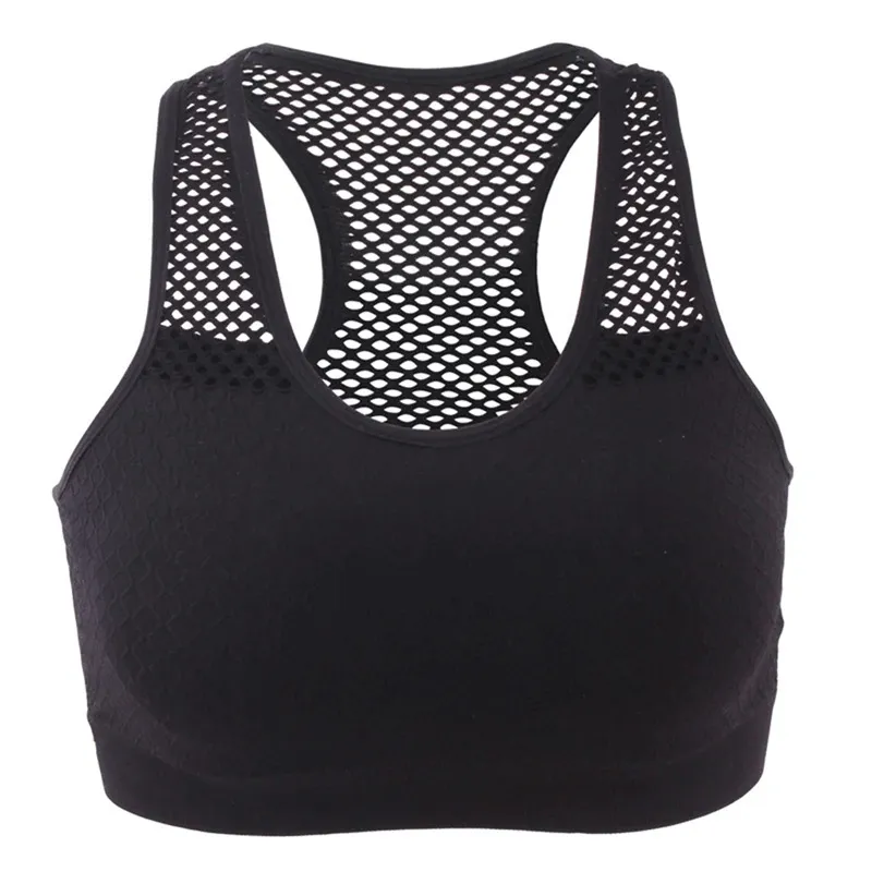 Women's Seamless Yoga Top / Sports Cropped Bra / Quick Dry Mesh Top - SF0032