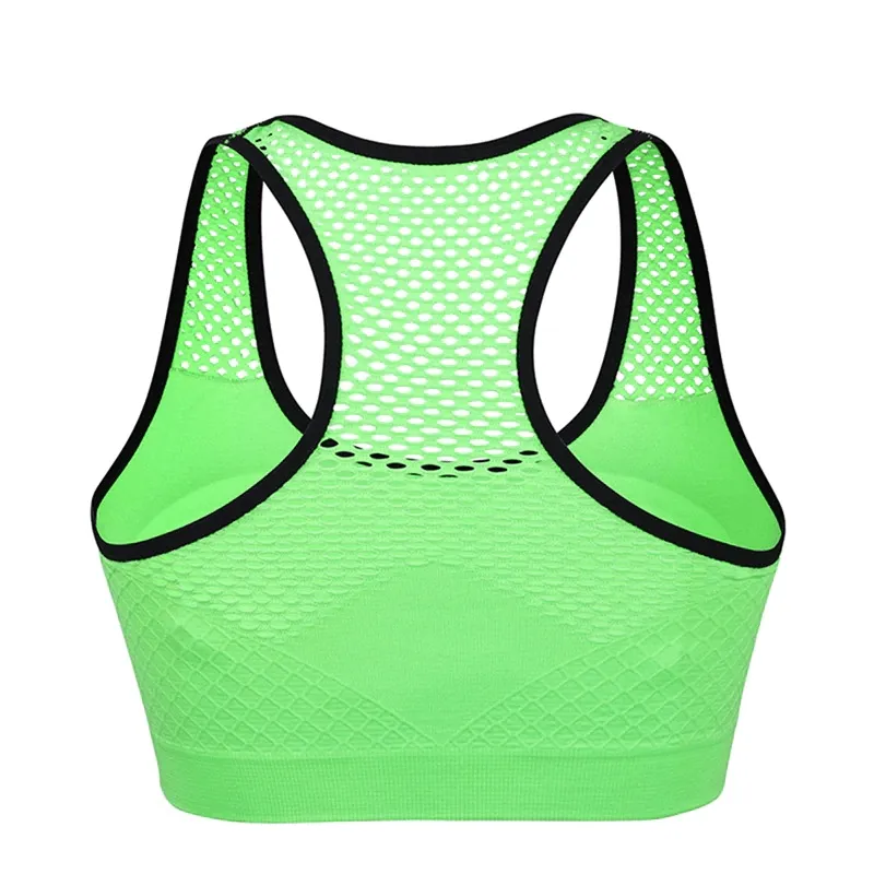 Women's Seamless Yoga Top / Sports Cropped Bra / Quick Dry Mesh Top - SF0032