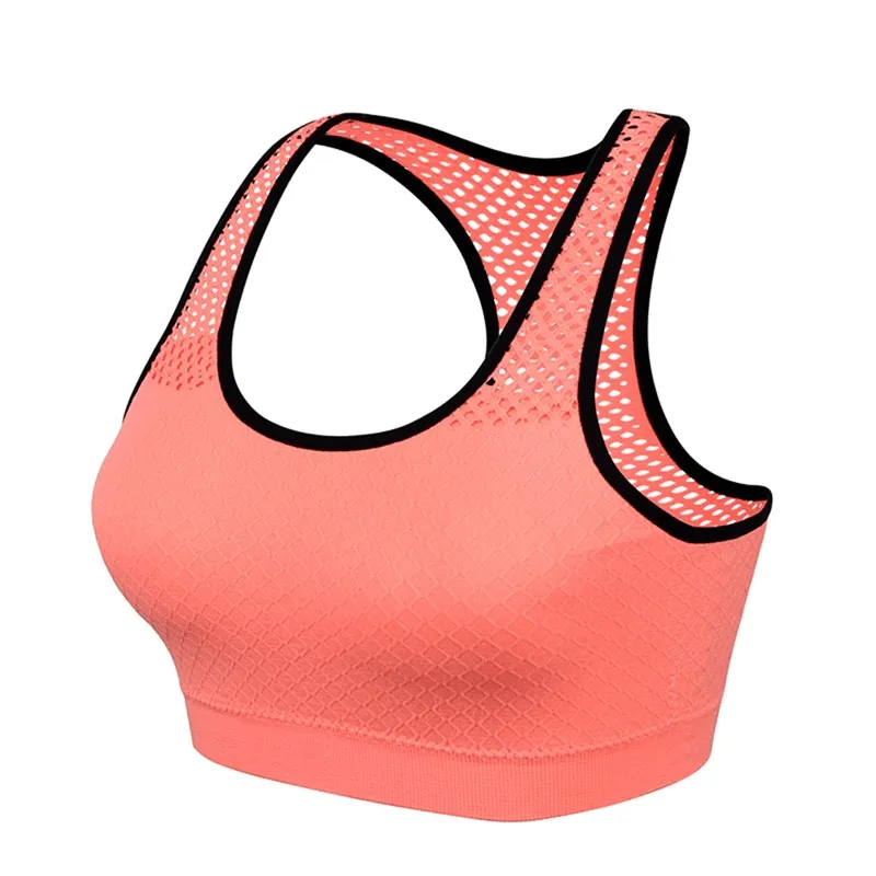 Women's Seamless Yoga Top / Sports Cropped Bra / Quick Dry Mesh Top - SF0032