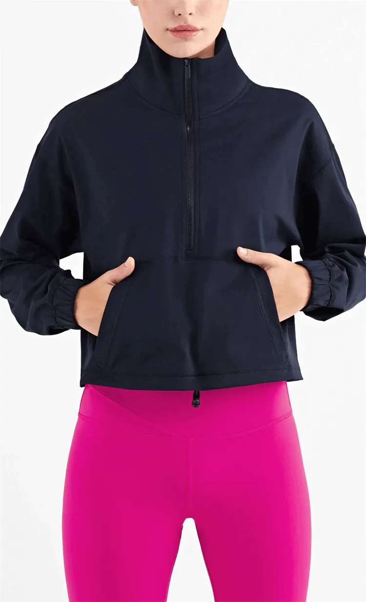 Women's Workout Sports Sweatshirt / Comfortable Fitness Pullover with Pocket - SF0003