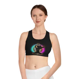 Yoga Spiritual Meditation Women Sports Bra - Alignment 222 Angel Number